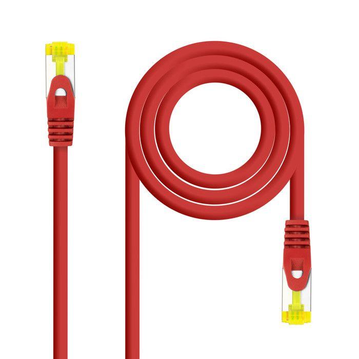 Síťový kabel - NANOCABLE - RJ45 SFTP Cat6A - 3m - 100% měď - Červený