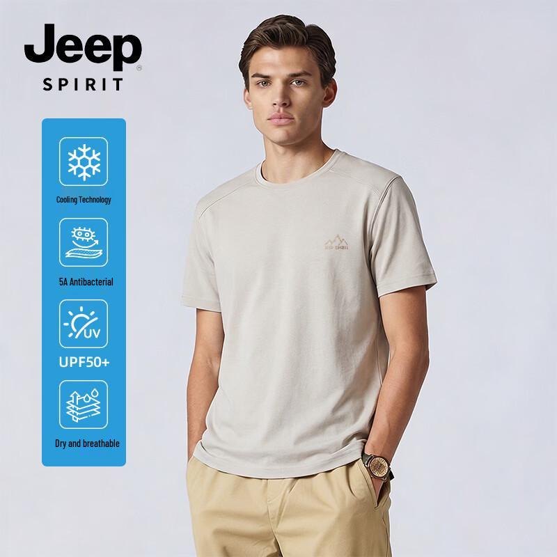 JEEP SPIRIT Men s 5A Anti-bacterial Quick-dry T-shirt L