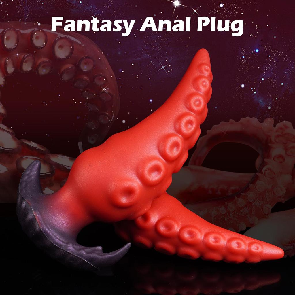 Anal Plug Shaped Octopus Penis Wearing Female Dildo For Outdoor Sex Anal Masturbation Toy