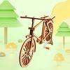 1 Set Holzfahrradmodell Pädagogisches DIY Handmontage Mini Fahrrad Spielzeug Heim Büro Desktop Dekoration Ornament Kleinkinder Jungen Mädchen Geschenk