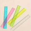 5pcs Transparent Plastic Rulers Precise 8-Inch Measuring Tools Students Office Home Easy-to-Read Space-Saving Design