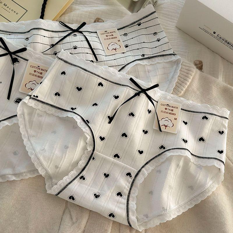 Pure Cotton A-class Baby Cotton Girl Cute Little Bear Waist Bag Hip Student Triangle Women’s Panties