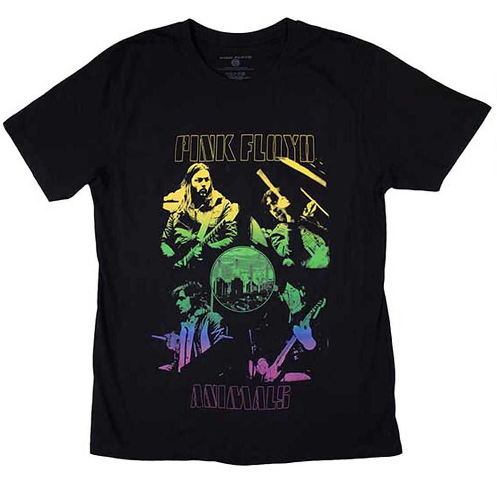 

Men s Pink Floyd Animals Rainbow Photo T-shirt Black S