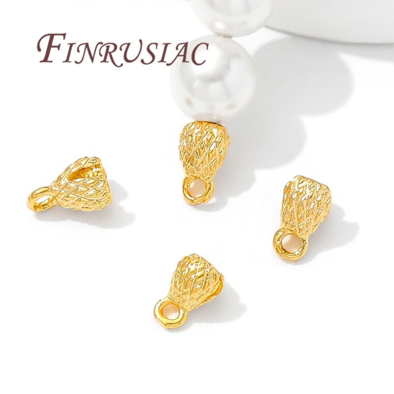 18K Gold Plated End Tip Covers,Crimp Beads,Bead Tip Clam shells,Knot Tip Cover Ends,DIY Jewelry Making Supplies Connectors