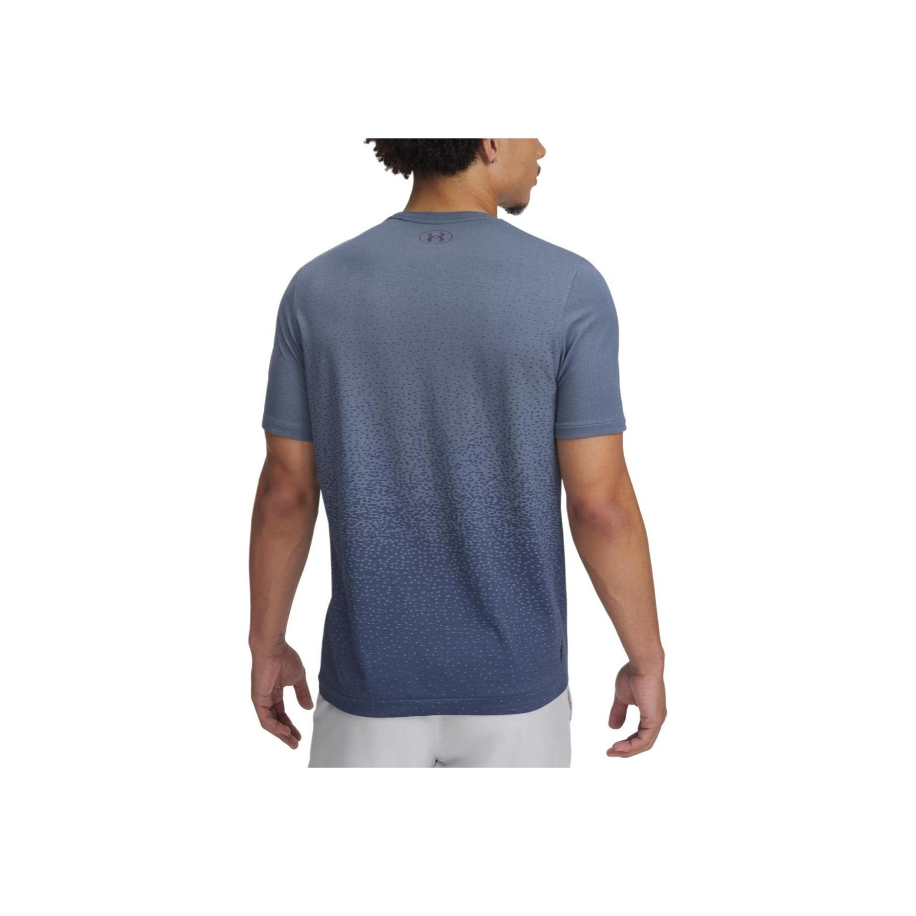 

Under Armour Vanish Elite Seamless Fade Comfortable Soft Skin-Friendly Fashion Logo Solid Color Gradient Breathable Short Sleeve T-Shirt 1385805-466 3XL