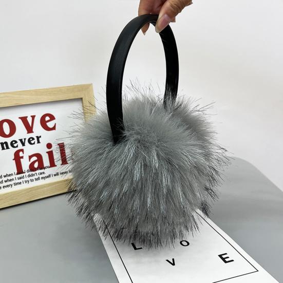 Earmuffs Faux Mink Fur Oversized Fit Soft Thick Fluffy Warm Ear Warmers Fall Winter Outdoor Activities Ear Muffs