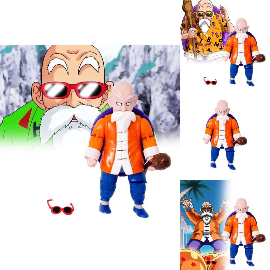 Exquisite Dragon Ball Z Figurine Of Master Roshi With Intricate Detail And Colorful Design