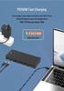 USB-C Docking Station: Dual DP/HDMI, Quad-Screen Display, USB 3.1 Splitter, Ethernet Port, Laptop Expansion Dock