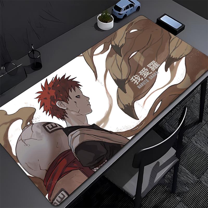 Gaming Mousepad NARUTO Gaara Anime Mouse Mat Office Gamer Computer Non-Slip Mouse Pad HD Print Large Desk Mat PC carpet Mousepad