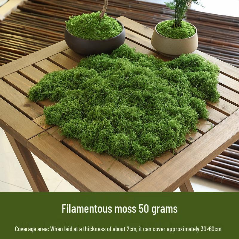 Bionic Artificial Moss Micro Landscape Ornaments for Bonsai and Paving