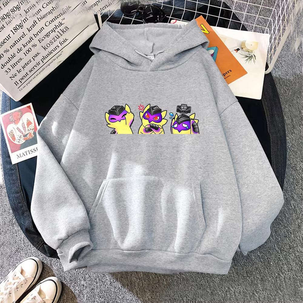 Game Valorant Wingman Gekko Pet Printed Hooded Men Women Casual Hoodies Plus Size Sweatshirt Classic Simple Male Streetwear