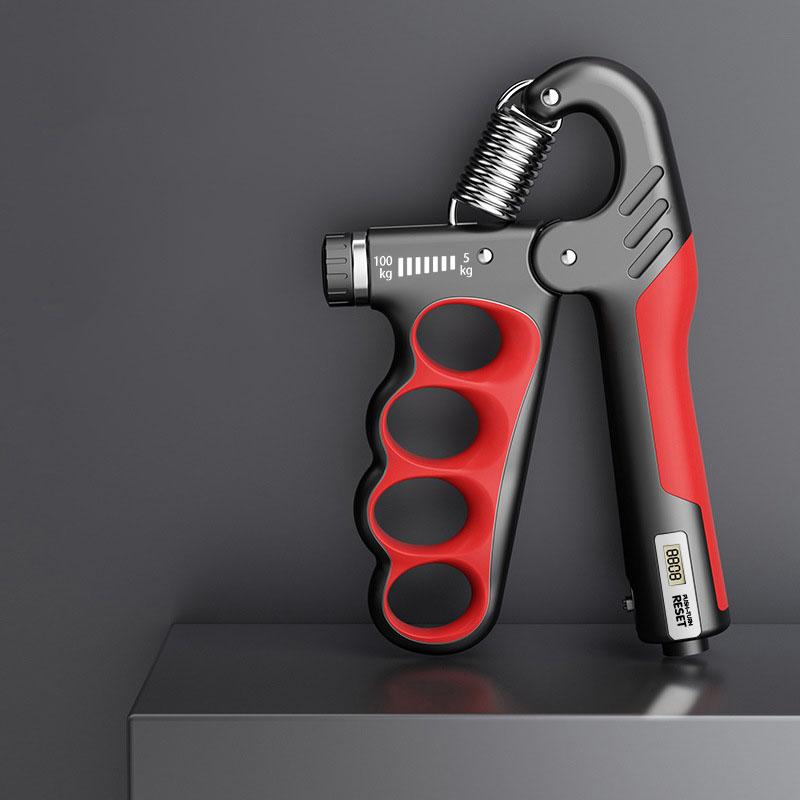 Digital Counter Hand Grip Strengthener Adjustable Resistance Finger Exerciser for Arm Workout Rehabilitation Training Home Fitness