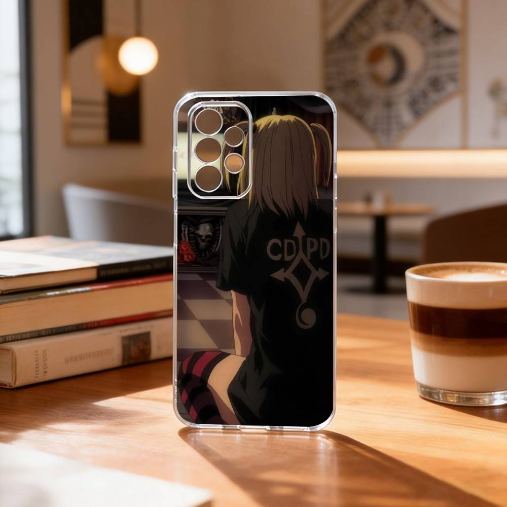 D-Death N-Note Misa Phone Case Transparent Silicone Soft For Samsung S25,S24,S21,S22,S23,S30,Ultra,S20,Plus,Fe