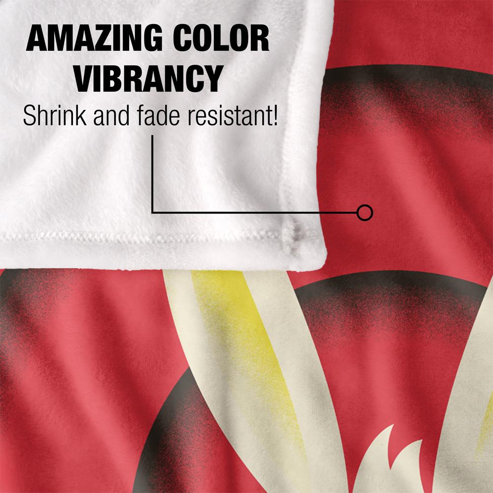 Warner Bros Silky Circle Bugs Bunny Supersoft Blanket