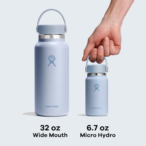 Hydro Flask Micro Hydro Stainless Steel Insulated Water Bottle 200ml White