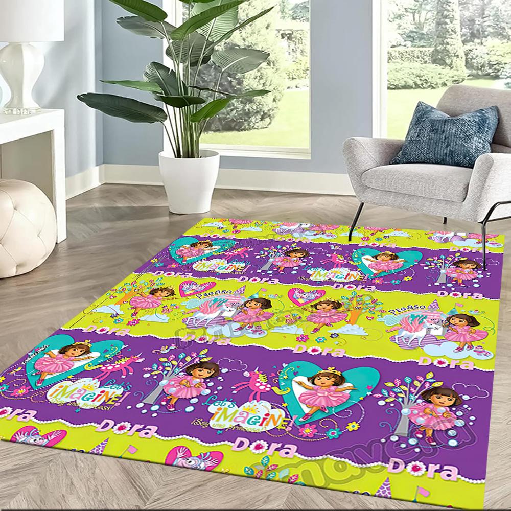 I tappeti quadrati Dora And Boots Adventure sono un'ottima scelta per soggiorni, camere da letto, decorazioni per la casa e come regali.