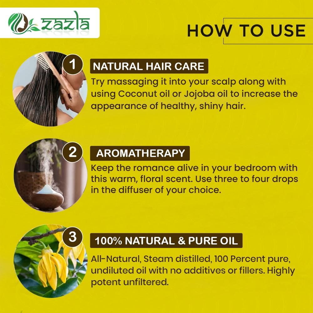 Ätherisches Ylang-Öl – 100 % rein und natürlich und unverdünnt von Zazla