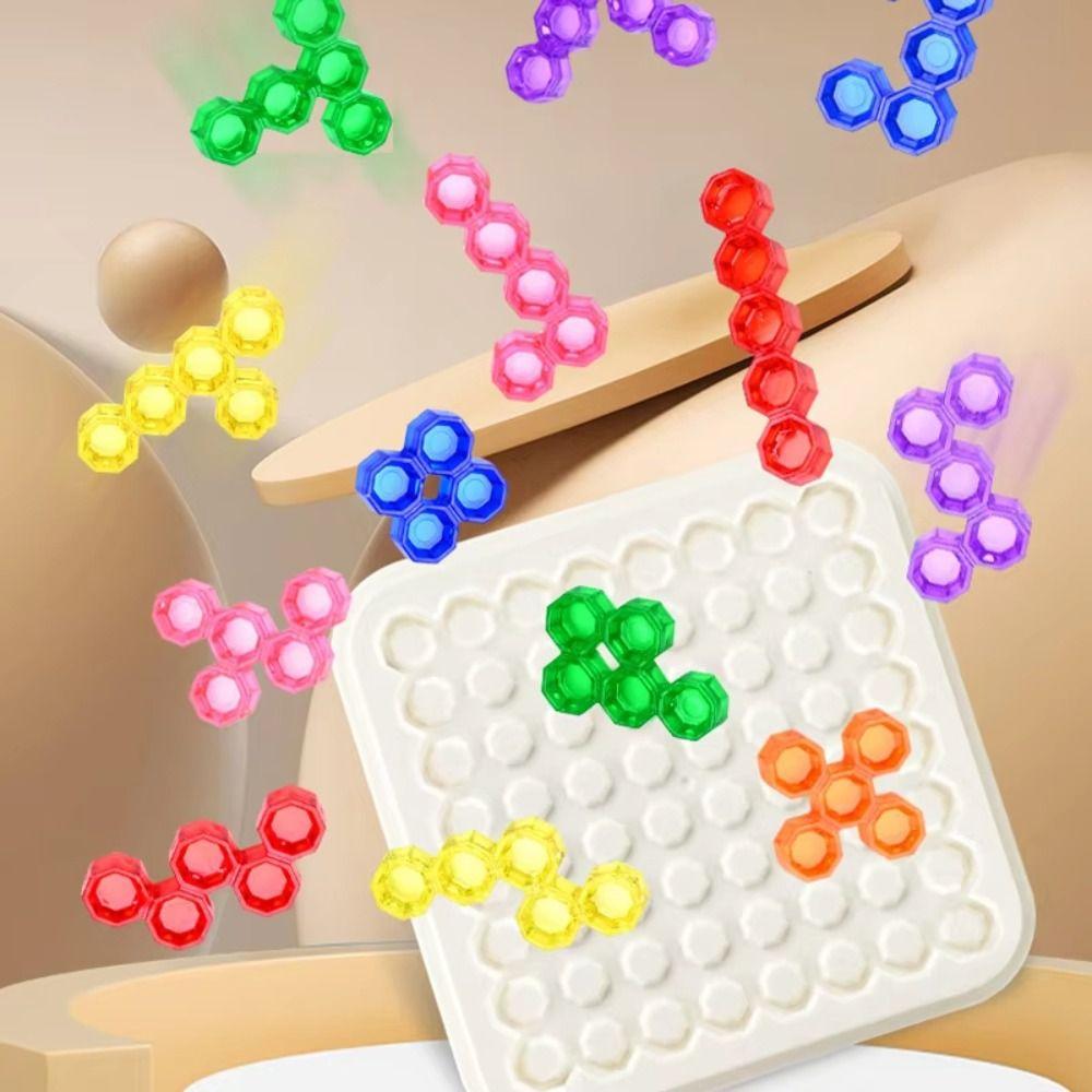 Geometric Slide Puzzle Board Game Plastics Colorful Puzzle Intelligence Toys Children's Day Gift