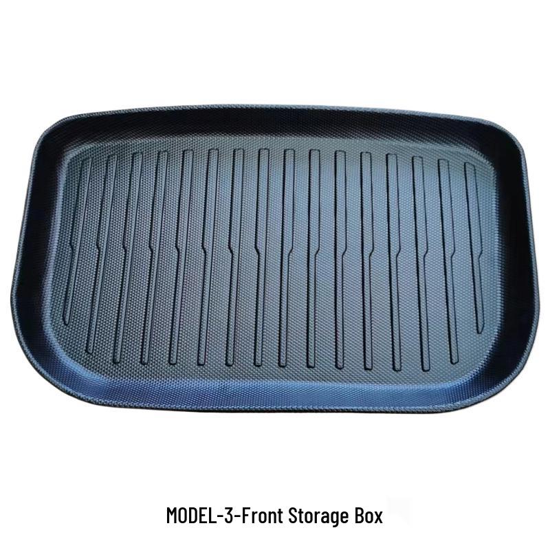 TPE Car Floor Mats for Tesla Model 3 (2021-2023) - Includes Front and Rear Trunk Mats, Thermoformed Design