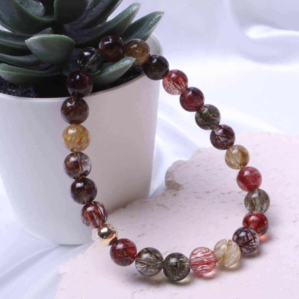 Bien Vetu 6Mm Multi-Quartz Urethane Bracelet