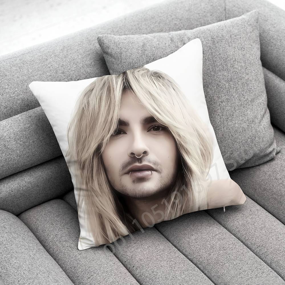 T-Tokio Hotel Tom Bill K-Kaulitz Throw Pillow Case For 55X55Cm 40X40Cm 45X45Cm 50X50Cm 30X30Cm Square Office Pillowship Cover