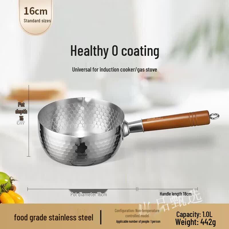 Zhang Xiao Quan 16cm Stainless Steel Yukihira Pot