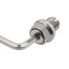 M14.1X1.5 Edelstahl Selbstschneidende Ölablassschraube Gewindereparaturset mit O-Ring Inbusschlüssel für Ölwanne Silber