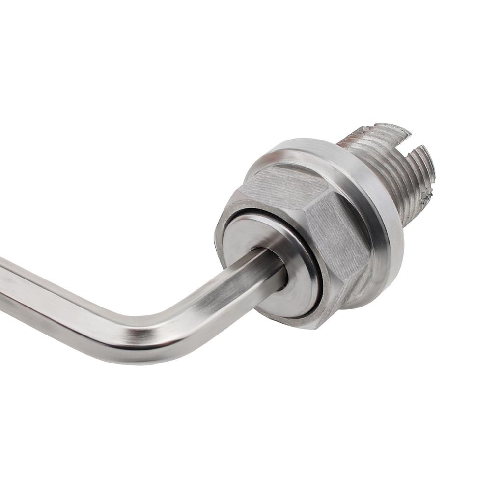 M14.1X1.5 Edelstahl Selbstschneidende Ölablassschraube Gewindereparaturset mit O-Ring Inbusschlüssel für Ölwanne Silber