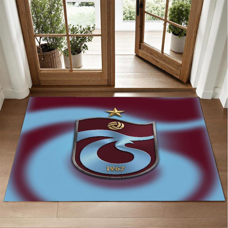 Trabzonspor FC Design Kristall-Samt-Teppich Weiche Dekorationsmatte für Schlafzimmer Eingang
