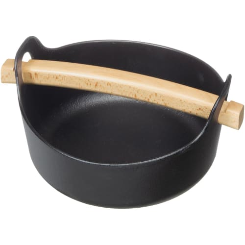 

Ishigaki Delish Life Cast Iron Pot with Detachable Handle, 18cm, Suitable for Various Cooking, Product Code: 4565