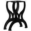 Bench Legs - vidaXL - X-frame - Cast Iron - Black - Industrial Style