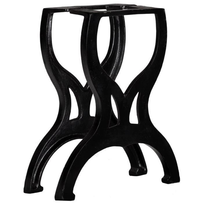 Bench Legs - vidaXL - X-frame - Cast Iron - Black - Industrial Style