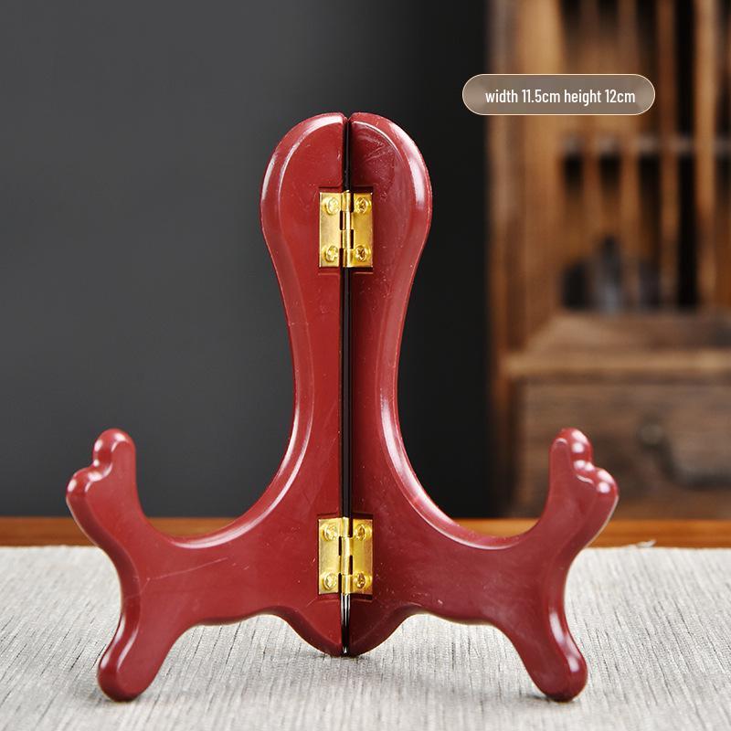 Wood and Plastic Pu er Tea Cake Rack for 6-8 Inch Cakes - Gift and Display Accessory Plastic Tea Rack - Pu er - 5 Inch