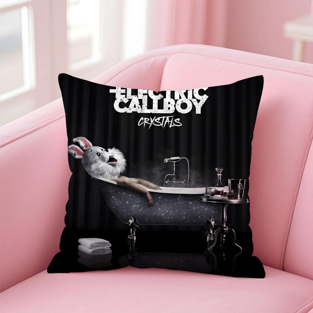 e-Electric Callboy Band Cushion Cover Comfortable Reversible Pillow Cover Ideal for Car Sofa Bedroom & Beyond