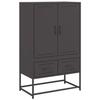 VidaXL Buffet Haut, Armoire avec Tiroirs, Placard avec Porte, Meuble de Rangement, Organisateur de Salle de Séjour, Noir 846608