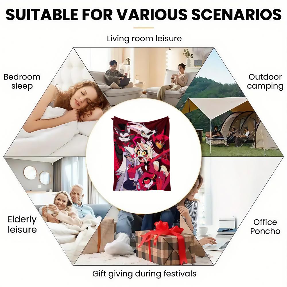 Anime Flannel thin Blanket for Bedrooms,Living Rooms,Sofas Blankets,Offices,Lunch Breaks,Picnics,blanket,blankets fluffy