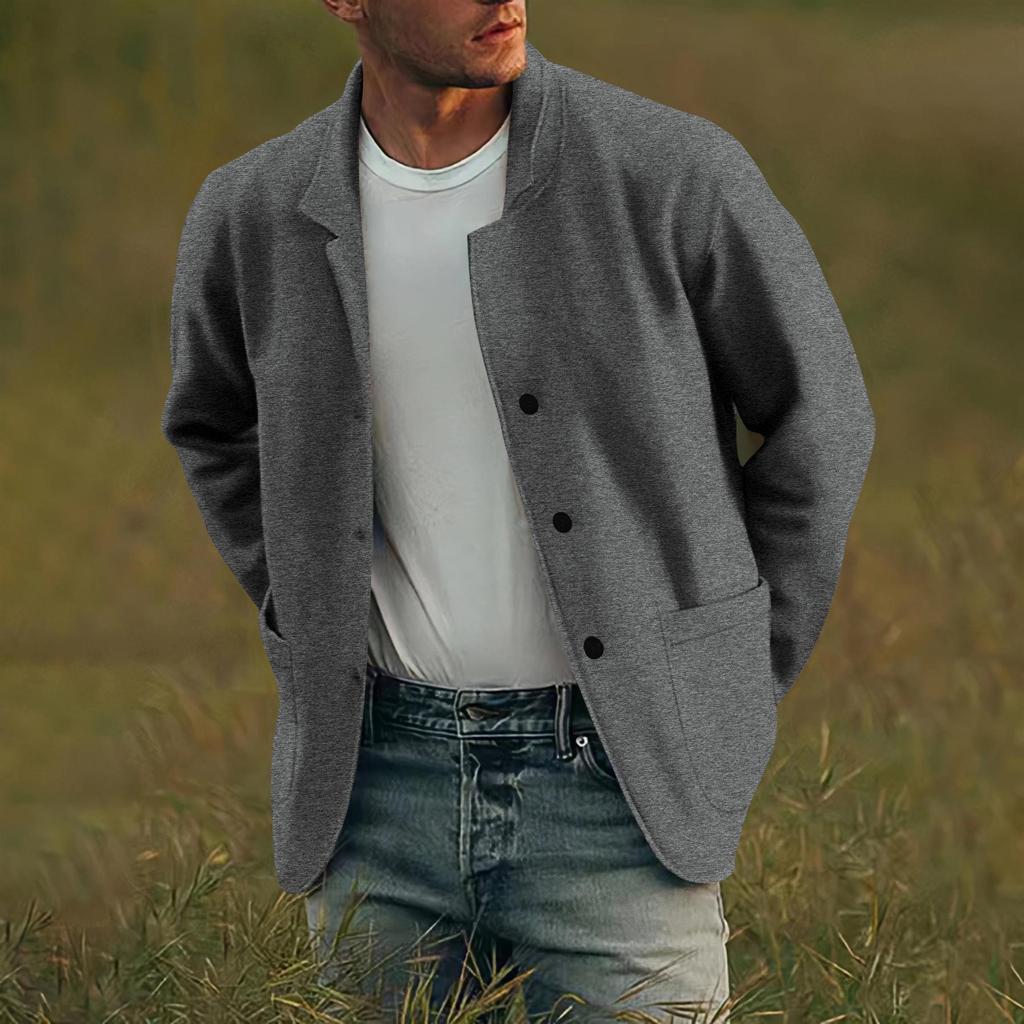 2024 Trending Men's Solid Color Fashion Jacket - Youth Casual Style