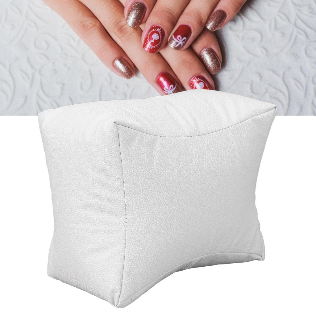 Almohada de Mano para Uñas Piel Sintética Suave 3 Alturas Desmontable Impermeable Cojín Reposabrazos para Salón de Uñas