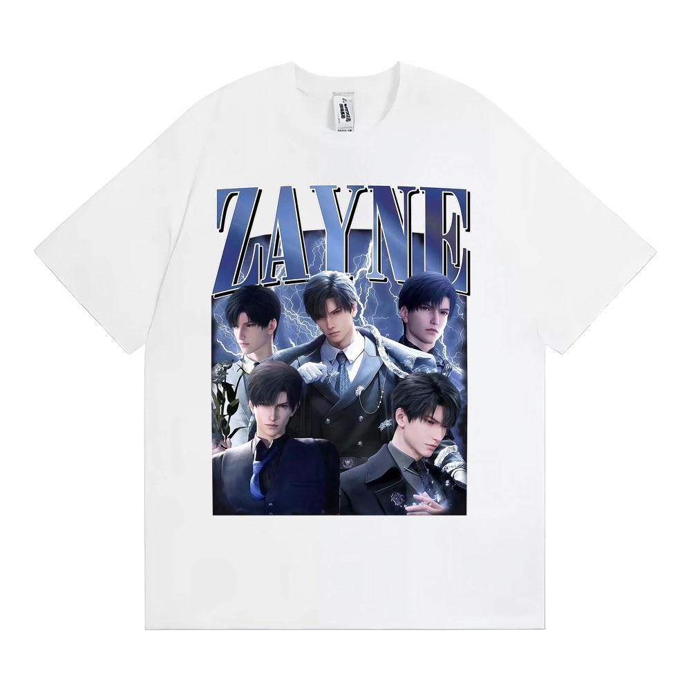 Anime Girl Dinner Zayne Love Retro Graphic T Shirt Men Women Hip Hop High Street Tee Shirt 100% Cotton Short Sleeve T-shirt Tops