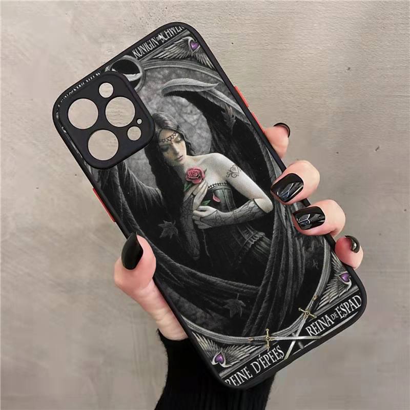 

Готический чехол для телефона «Вампир Таро» матовый прозрачный для iphone 7 8 11 12 13 plus mini x xs xr pro max чехол iPhone11