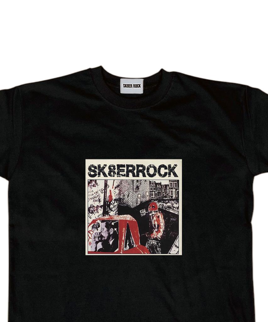 SK8ER ROCK Dirty Graffiti T-Shirt ((Black))