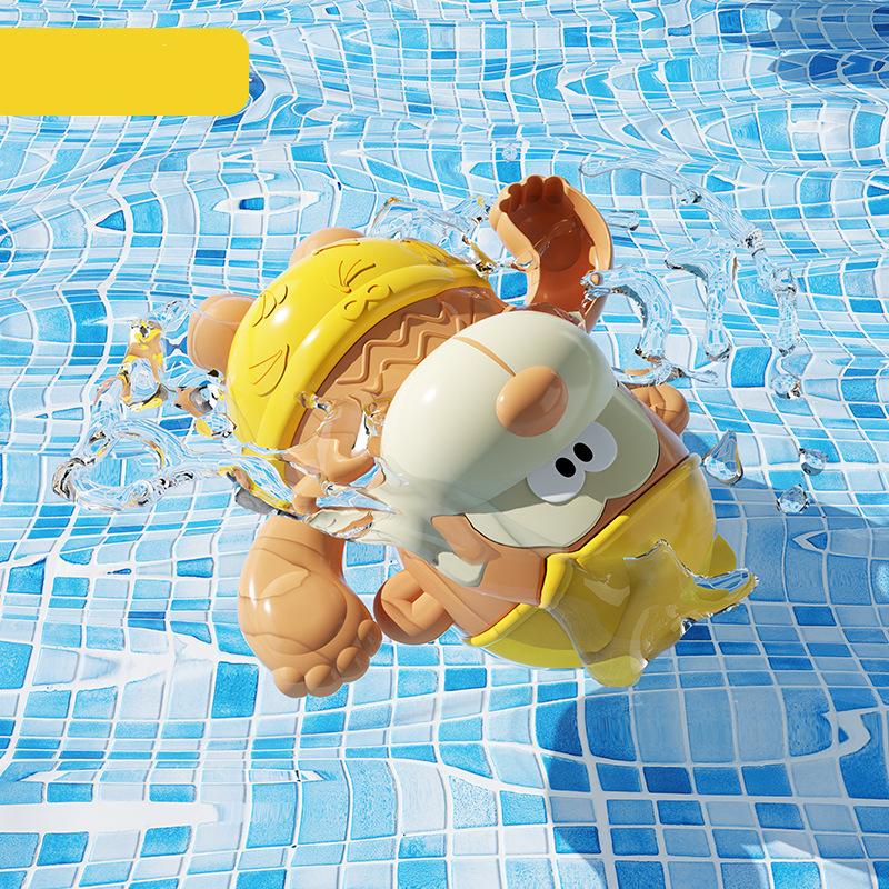 

Children S Bath Time Fun Spring Winding Toy Water-Loving Dogs Monkey Bathroom Plaything Interactive Bathtub Toy For Kids