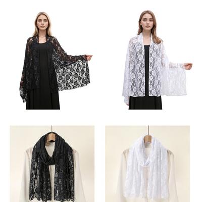 Religious Prayer Shawl Devotional Shawl Two Tone Embroidered Print Shawl for Mass Weddings And Funerals