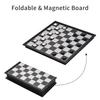 Travel Chessboard Game Portable International Chess Set Magnetic Foldable Board Entertainment Educational Gift for Children Students Adults Family Hom
