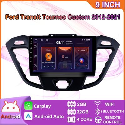 Android pro Ford Transit Tourneo Custom 2012-2021 Auto Carplay Multimediální přehrávač DSP IPS Video WIFI Bluetooth GPS Navigace 2+32GB