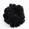 Golden Edge Head Flower Korean Hair Rope High Elastic Rubber Band Fabric Wavy Edge Large Intestine Scrunchi Hair Woman Tiara C31