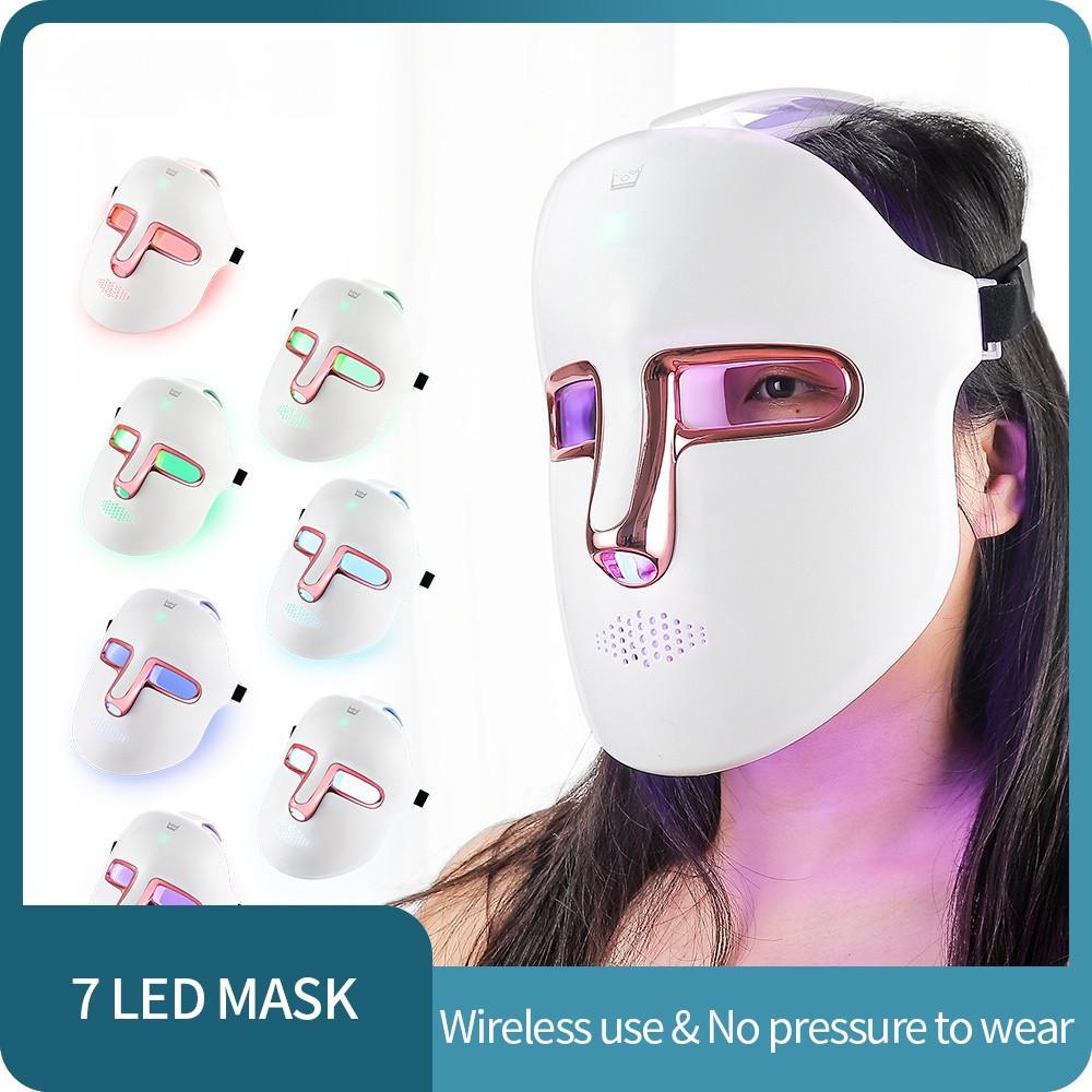7 Colors Rejuvenation Anti-Wrinkle Lifting Moisturizing Skin Beauty Device Photon Therapy Led Facial Mask Light