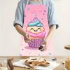 "Adorable Cupcake Apron in Various Sizes, Perfect for Kitchen Cooking and Baking, Ideal Gift for Food Enthusiasts"