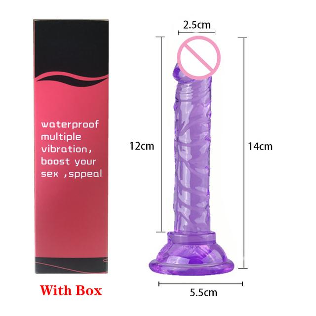 Realistic Penis Dildo Strong Suction Cup Soft Crystal Jelly Dildo Sex Toys for Woman Fake Dick Big Penis Anal Butt Plug Sex Shop
