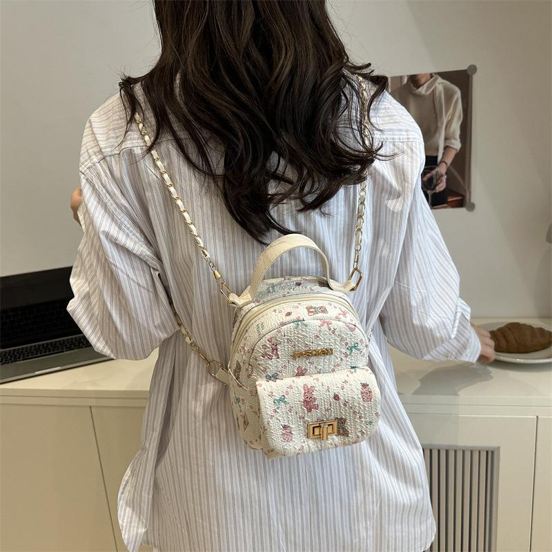 Schoolbag1011 Autumn New Fashion Trend Backpack Personalized Simple Niche Design Casual Foreign Style Women's Backpack